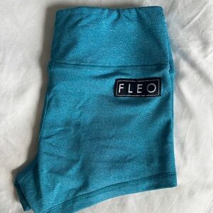 Turquoise Fleo Shorts